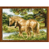 Набор для вышивки Риолис 1258 Лошадь с жеребенком фото