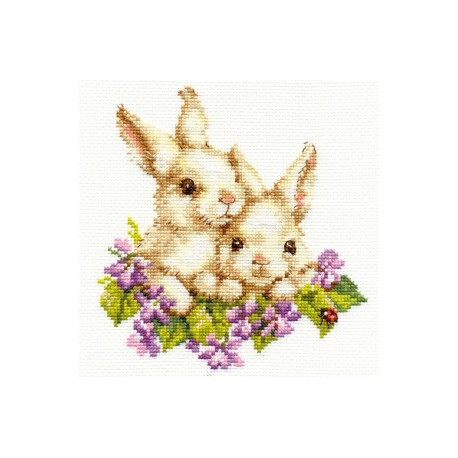Набор для вышивки крестом Алиса 1-11 Крольчата фото