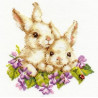 Набор для вышивки крестом Алиса 1-11 Крольчата фото