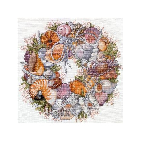 Набор для вышивания Janlynn 023-0359 Seashell Wreath фото