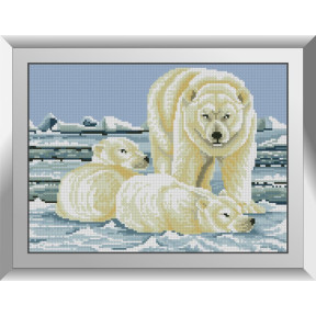 Полярные медведи. Dream Art. Набор алмазной мозаики (квадратные, полная) 31739
