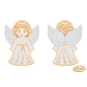 Ангелочек в золотом Схема для вышивки бисером Tela Artis В-001ТА