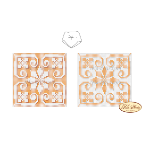Бискорню Золотая снежинка Схема для вышивки бисером Tela Artis В-006ТА