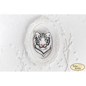 Белый тигр Набор для вышивки украшения бисером Tela Artis Б-118ТА