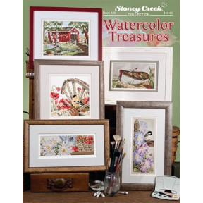 Watercolor Treasures Буклет со схемами для вышивки крестом Stoney Creek BK488