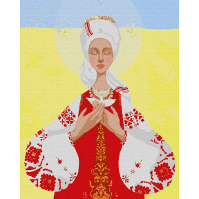 Мать-Украина ©Katya Dudnik Картина по номерам Идейка Холст на подрамнике 40х50 см KHO4910