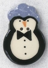 86354 Blue Hat Penguin Mill Hill Button MH86354 фото