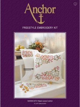 Кленове листя (Подушка) Набір для вишивання гладдю Anchor 02731 02731 фото