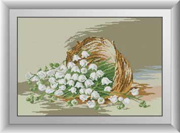 Набір для малювання каменями алмазний живопис Dream Art Проліски (квадратні, повна) 30881D 30881D фото