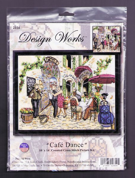 Танці в кафе Набір для вишивання хрестом Design Works&nbsp; 2854 dw2854 фото