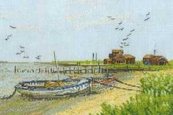 Набір для вишивання хрестом DMC BK965 Boats at Walberswick BK965 фото