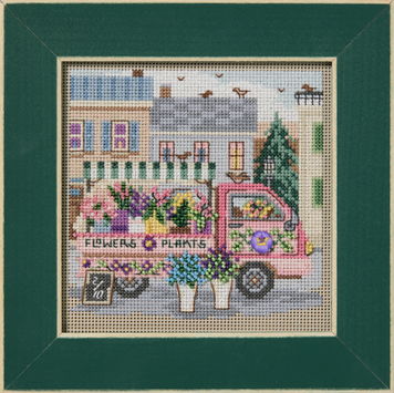 Набір для вишивання Flower Truck/Квіткова вантажівка Mill Hill MH142614	 MH142614			 фото