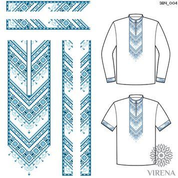 Заготовка для вишиванки чоловічої (вставки) Virena ЗВЧ_004 ЗВЧ_004 фото