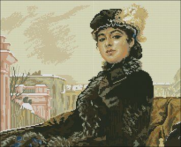 Портрет незнакомки Набор для вышивания крестиком Фантазия 200/45 200/45 фото