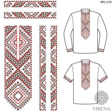 Заготовка для вишиванки чоловічої (вставки) Virena ЗВЧ_005 ЗВЧ_005 фото