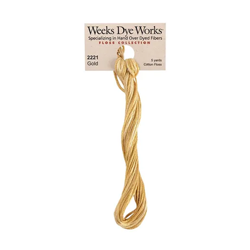 Муліне ручного фарбування Weeks Dye Works 2221 Gold WDW2221 фото