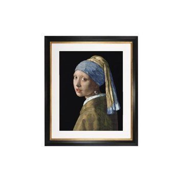 Girl with a Pearl Earring Black Aida Набор для вышивки крестом Thea Gouverneur gouverneur_582.05 gouverneur_582.05 фото