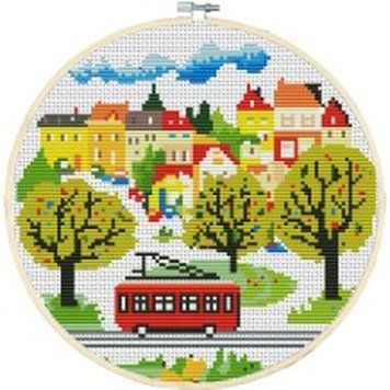 Весняна оселя Набір для вишивання нитками Joy Sunday DK316JS DK316JS фото