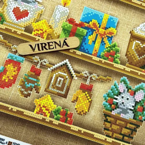 Семплер рождественский Схема для вышивания бисером Virena А3Н_583 А3Н_583 фото