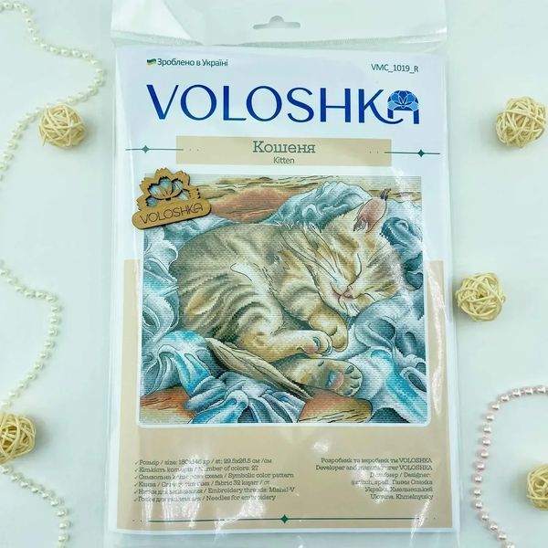 Котенок Набор для вышивания крестом VOLOSHKA VMC_1019 VMC_1019 фото