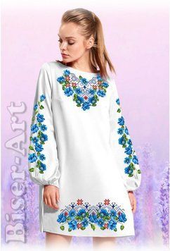 Сукня (габардин) Заготовка для вишивки бісером або нитками Biser-Art 60116-б-г 60116-б-г фото