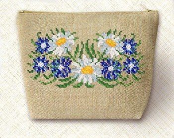 НБК-3-003 Набір для вишивання бісером косметички Марічка Ромашки НБК-3-003 фото