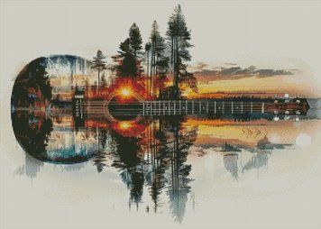 Лісова гітара Електронна схема для вишивання хрестиком Надія Орлюк СХ-228НО СХ-228НО фото