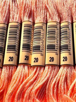 Муліне для вишивання AIRO №20 колір Shrimp/Креветковий 8м AIRO20 фото