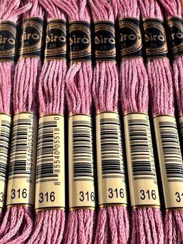 Муліне для вишивання AIRO №316 колір Antique Mauve, Medium/Середній античний рожево-ліловий 8м AIRO316 фото
