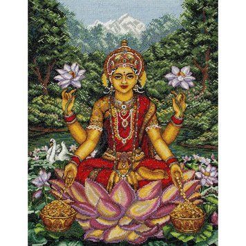 Набор для вышивания Anchor MAIA 01233 Goddess Lakshmi/ Богиня Лакшми 01233A фото