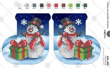 Новогодняя игрушка Схема для вышивания бисером Virena А5Н_265 А5Н_265 фото