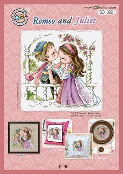 Схема для вышивки нитками крестиком Soda Stitch Romeo and Juliet//Ромео и Джульетта SODA Stitch SO-3221 фото