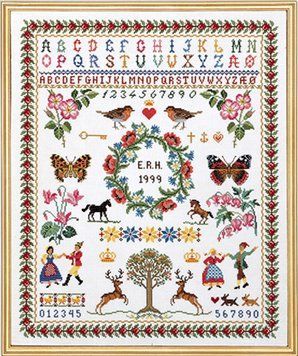 Набор для вышивания Eva Rosenstand Sampler 12-539 12-539 фото