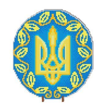 Герб овальный Набор для создания фигурки крестиком на пластиковой канве VOLOSHKA VPC_032 VPC_032 фото