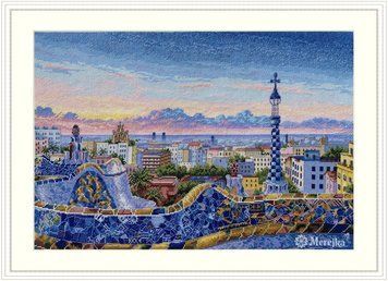 Барселона. Парк Гуель Мережка Набір для вишивання хрестиком К-199 К-199м фото