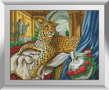 Королівський леопард. Dream Art . Набір алмазної мозаїки (квадратні, повна) 31685 31685D фото