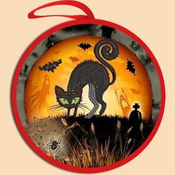 Іграшка Halloween. Примарний кіт. Схема на тканині для вишивання бісером Марічка ІКБ-032 ІКБ-032 фото