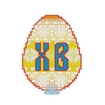 Пасхальне яйце Набір для вишивання хрестиком на пластиковій канві VOLOSHKA VPF_010 VPF_010 фото
