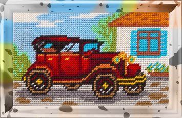 Автомобиль Набор для вышивания с пряжей Bambini X-2306 X-2306 фото
