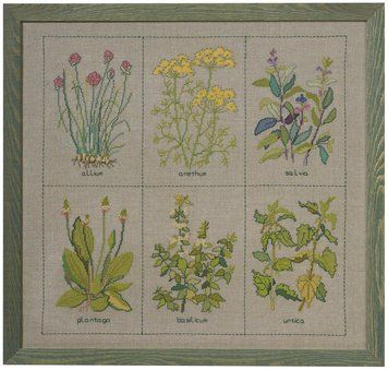 Набір для вишивання "Трави (Herbs)" PERMIN 70-0130 фото