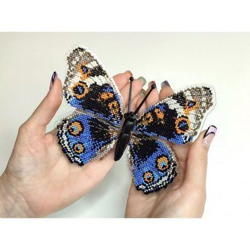Blue pansy. Бабочка Набор для вышивания крестом ArtInspirate BUT-012 BUT-12 фото