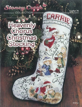 Heavenly Chorus Christmas Stocking Схема для вишивання хрестиком Stoney Creek LFT074 LFT074 фото