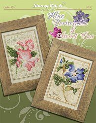 Blue Periwinkle & Sweet Pea Схема для вышивки крестом Stoney Creek LFT183 LFT183 фото
