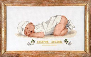 Набір для вишивання хрестиком Alisena 1140а Метрика Назарчик 1140а фото