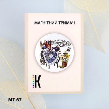 Мишка-швачка Магнітний тримач для голок та схем ТМ КОЛЬОРОВА МТ-67 МТ-67 фото