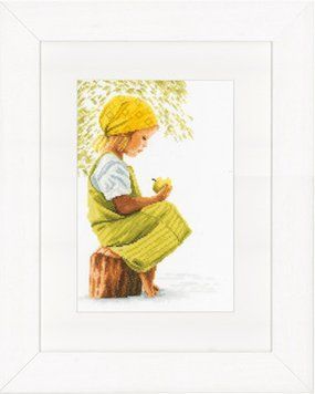 Набір для вишивання Lanarte PN-0021213 Girl with Apple PN-0021213 фото