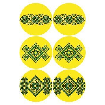 Несшитые новогодние игрушки для вышивки бисером и нитками на атласе. Украинские узоры ТР692ан2334 ТР692ан2334 фото