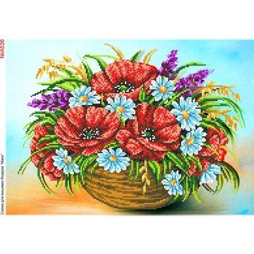 Букет маків Схема для вишивки бісером Biser-Art A536ба A536ба фото