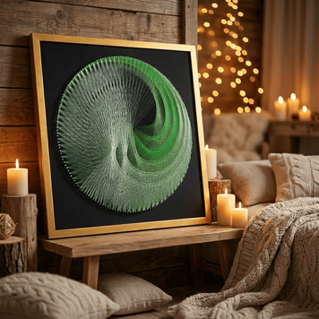 Набір String Art Colored spiral розмір 50х50 см EX-044 фото