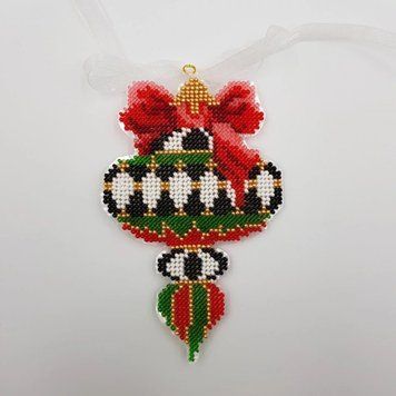 Игрушка елочная Набор для вышивания бисером объемной вышивки Golden Key N-0100 N-100 фото